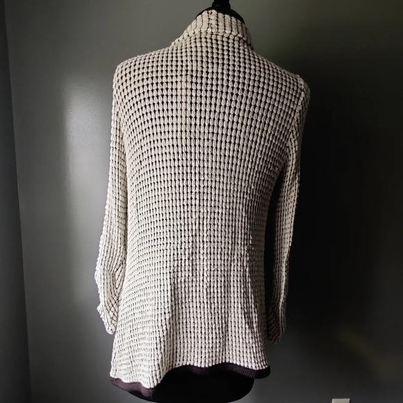 *NWT* Anthropologie Mauve Black and White Bubble Cardigan - Picture 5 of 6